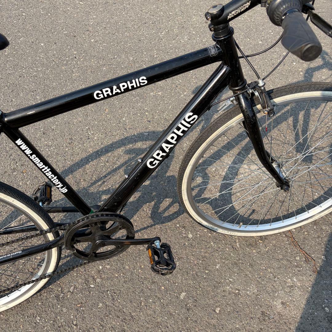 【引取限定】GRAPHIS クロスバイク 自転車 26インチ 北海道