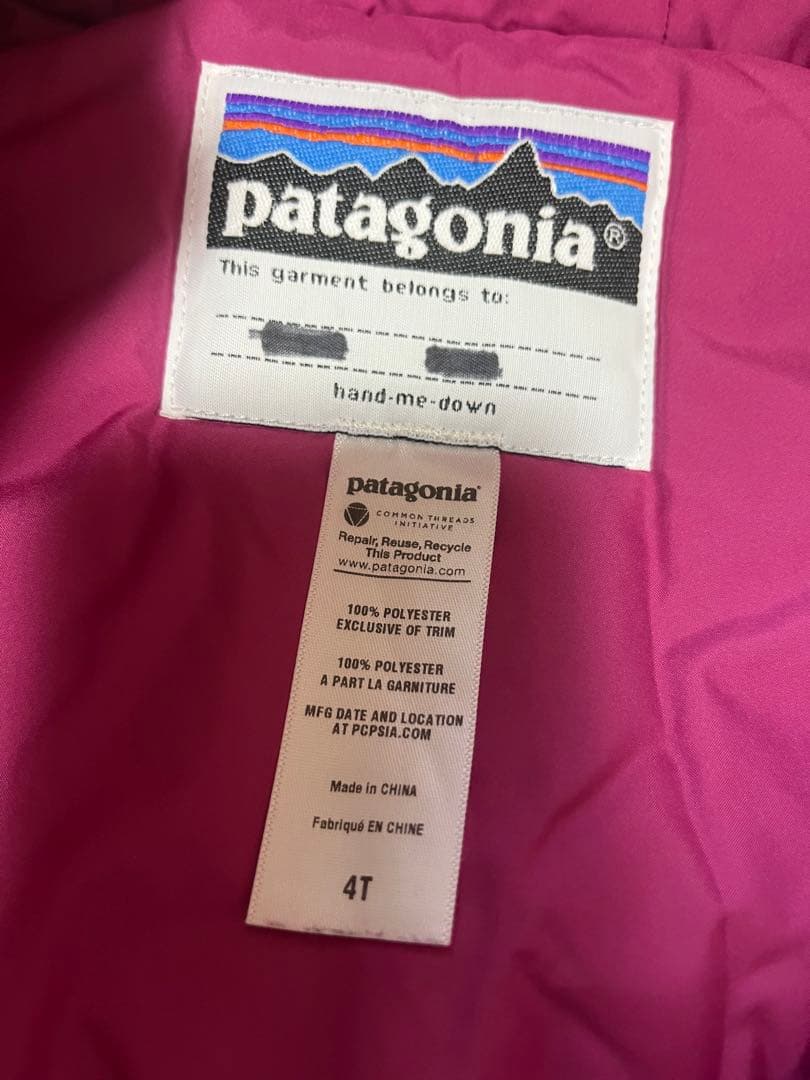 パタゴニア　ジャンプスーツ スキーウェア　Patagonia スノーウェア 4T