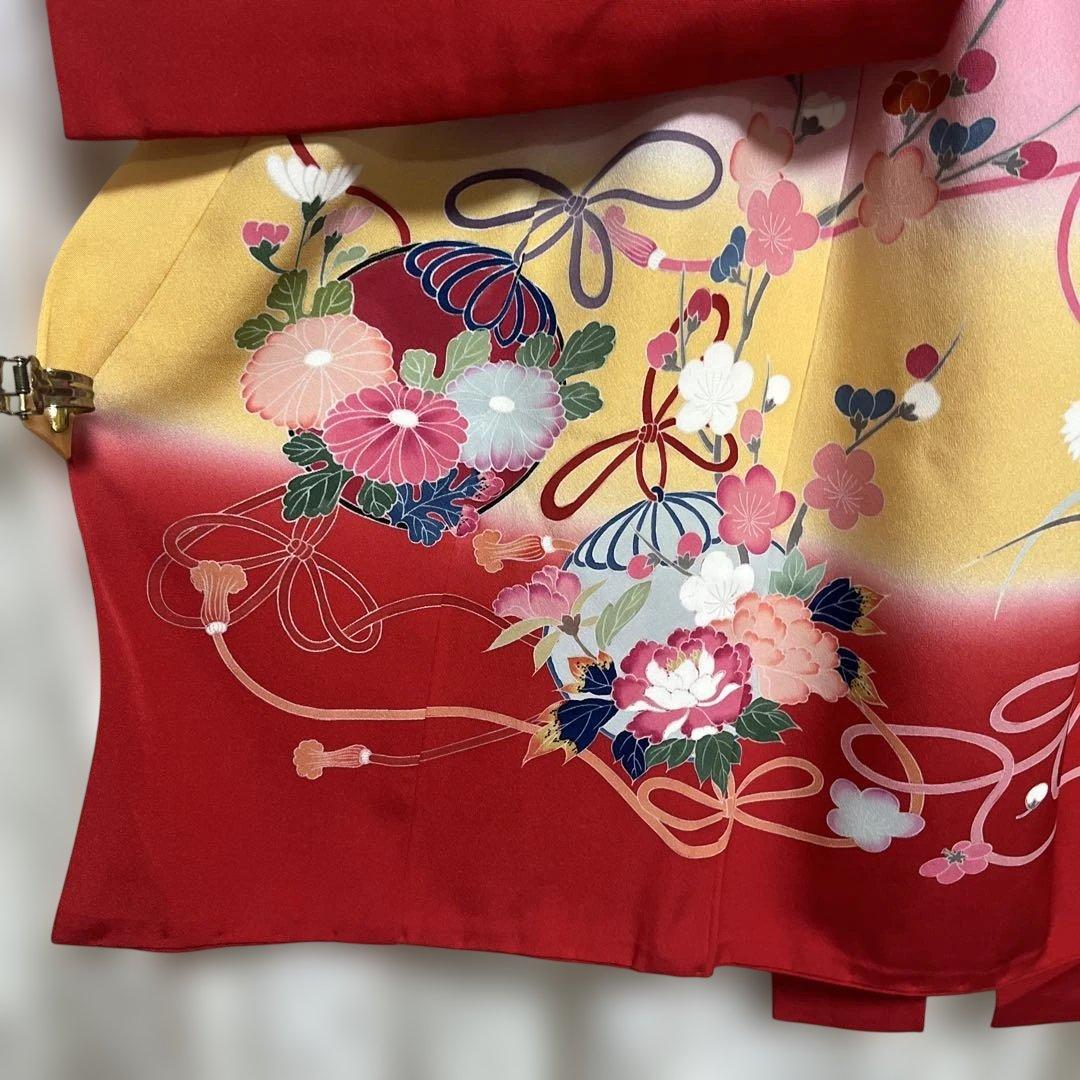 紋付き　お宮参り　美品　女の子　祝い着　正絹