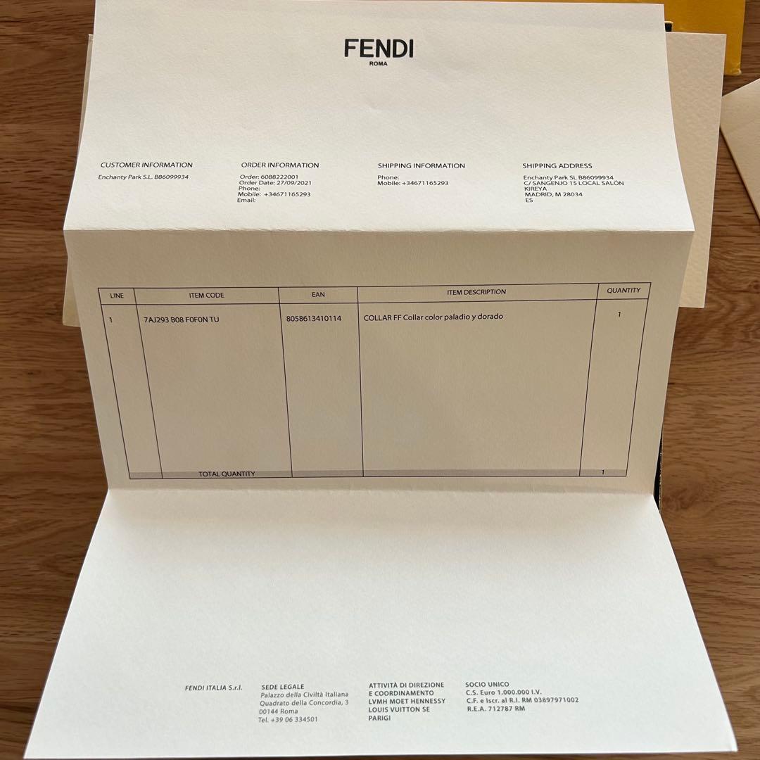FENDI メンズ シルバー ネックレス