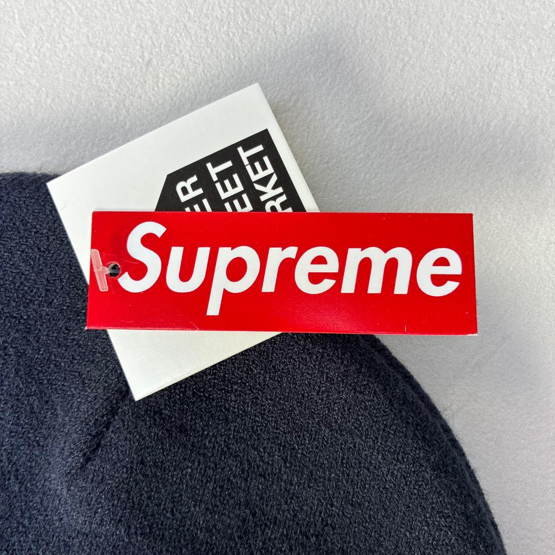 Supreme シュプリーム Big logo　ニット帽　新品 ネイビー