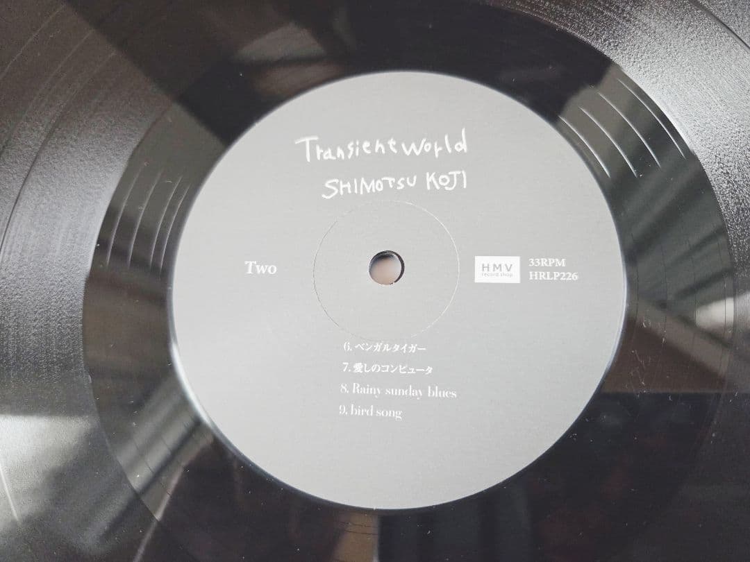 オマケ付き!下津光史Transient world レコード LP　入手困難!