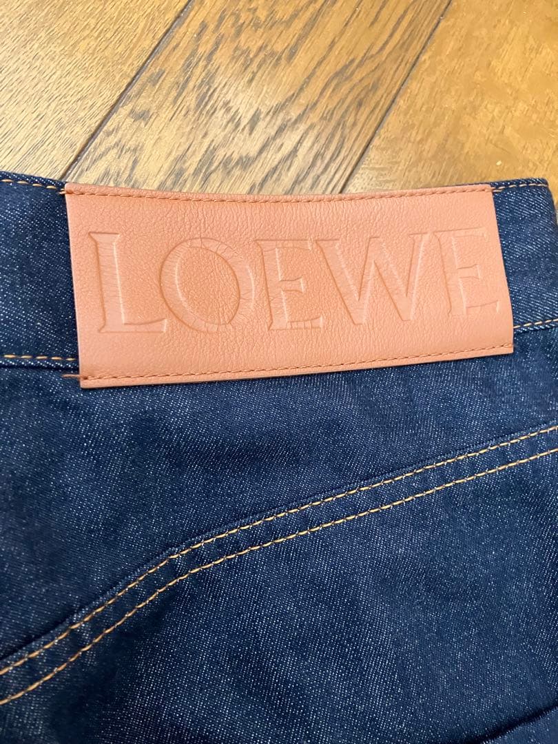 最終お値下げLOEWEロエベアナグラムデニムパンツジーンズダークブルー