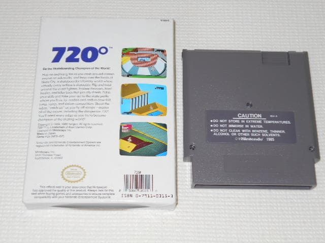 FC★720° NES 海外版★箱付・説明書付・ソフト付