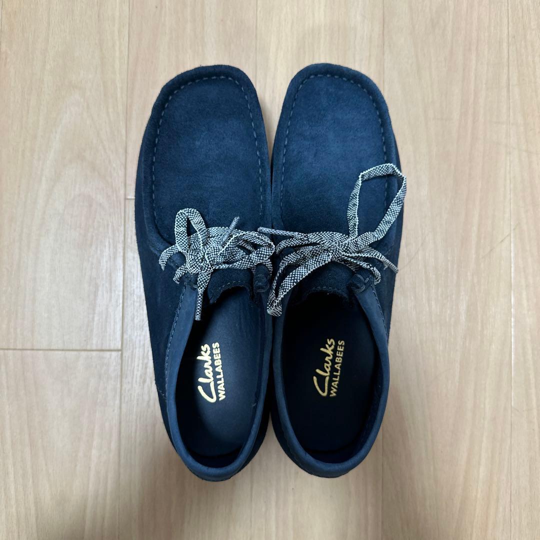 Clarks Wallabees ネイビー UK7（25.5cm）スエード 美品