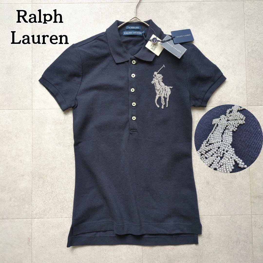 タグ付 新品✨ ラルフローレン ポロシャツ ビーズポニー ビッグロゴ ゴルフ