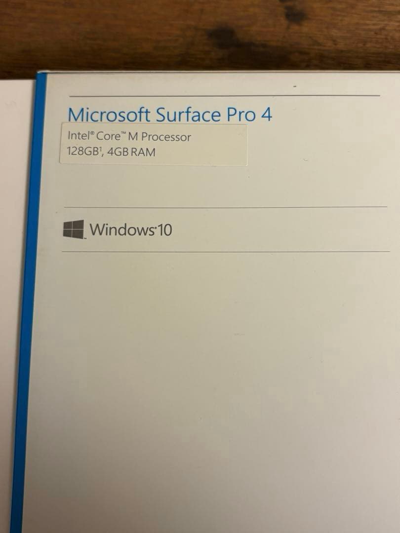 Windowsタブレット本体 Microsoft surface PRO4 4GB