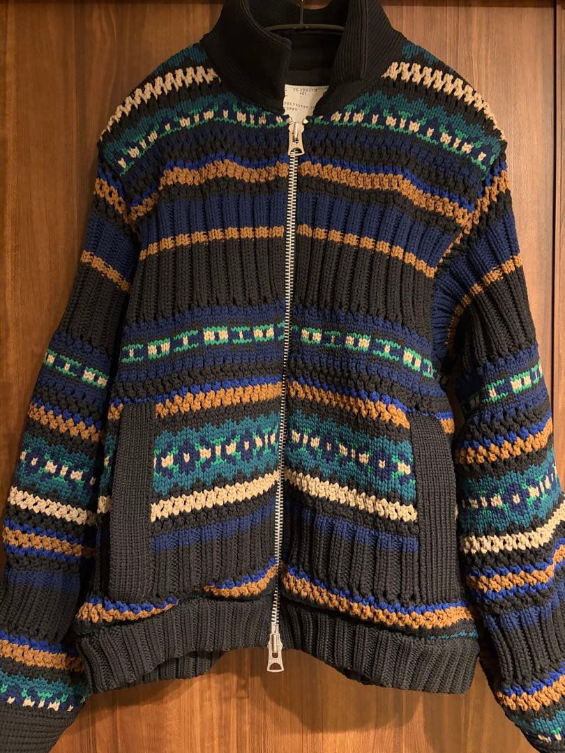 【25ss】sacai Mesh knit Blouson