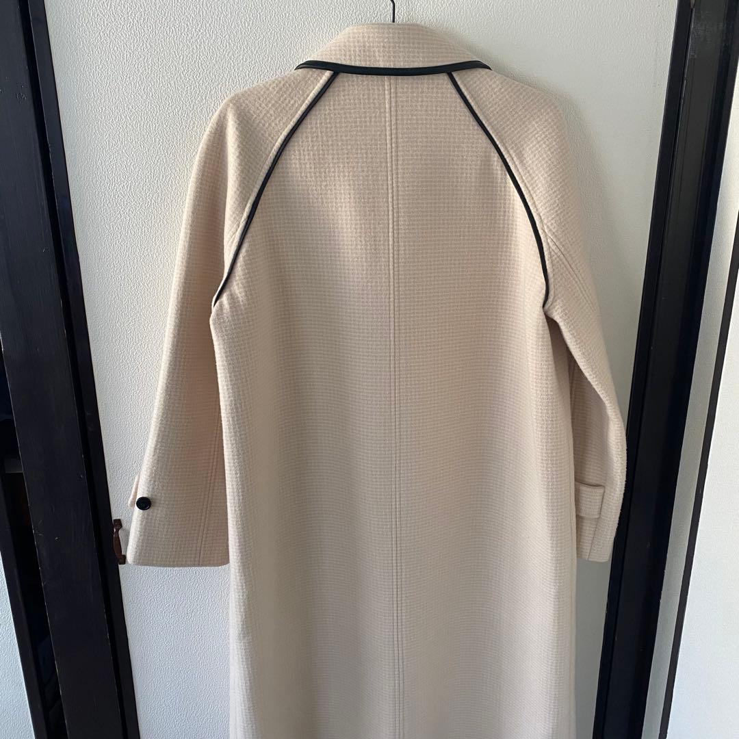 ♡レザーパイピングロングコート♡