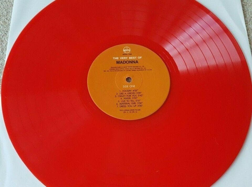 The Very Best Of Madonna　限定 カラー盤 ベスト盤 LP