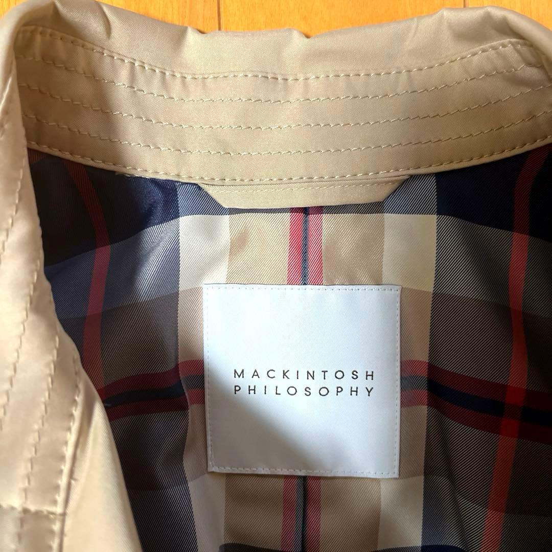マッキントッシュ フィロソフィー ダブルブレストショートトレンチ 撥水加工 40