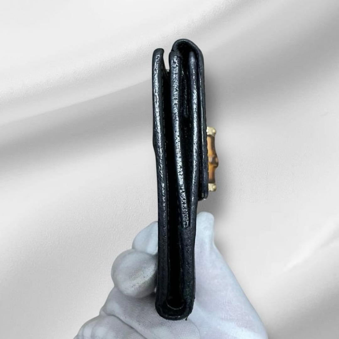 【美品】 GUCCI グッチ GG バンブー 折り財布