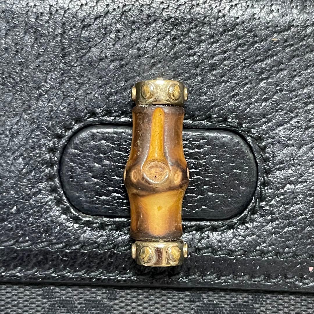 【美品】 GUCCI グッチ GG バンブー 折り財布