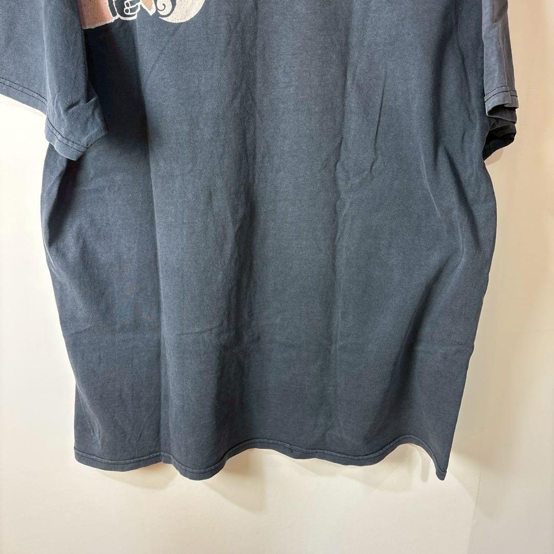 old stussy Tシャツ　フェード　鬼フェード　ネイビー　タバコ　スモーク