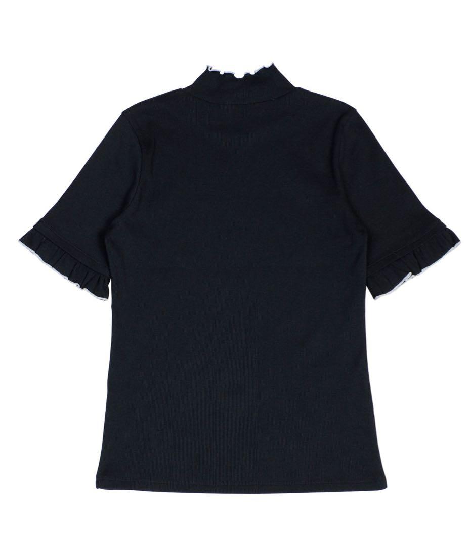 MILK ミルク ロゴハイネック Tシャツ ブラック