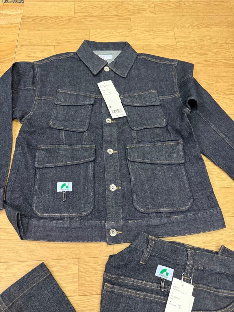 桑和　beams design デニム　セットアップ　サイズM
