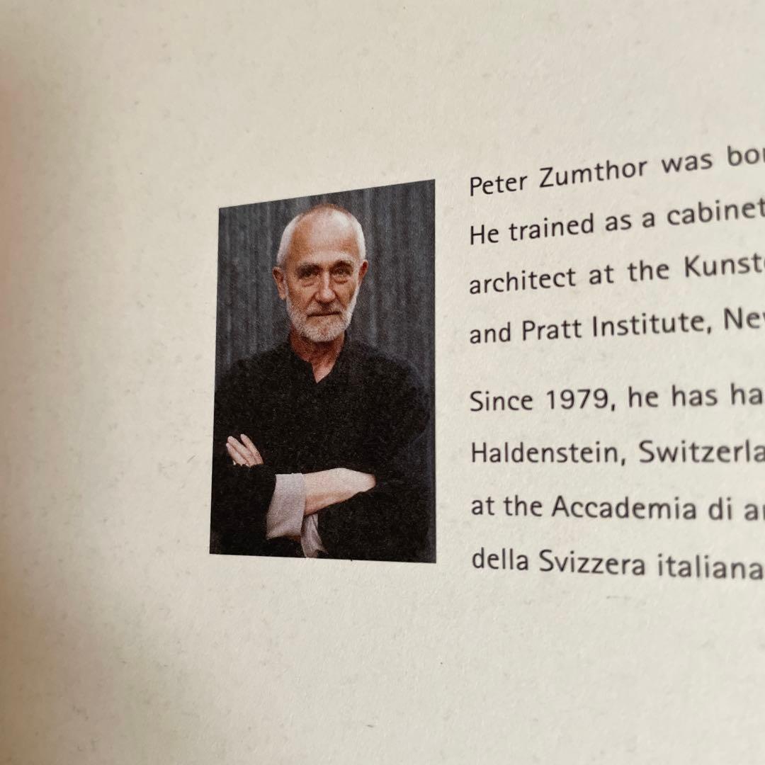 peter zumthor・2006年受賞記念図録