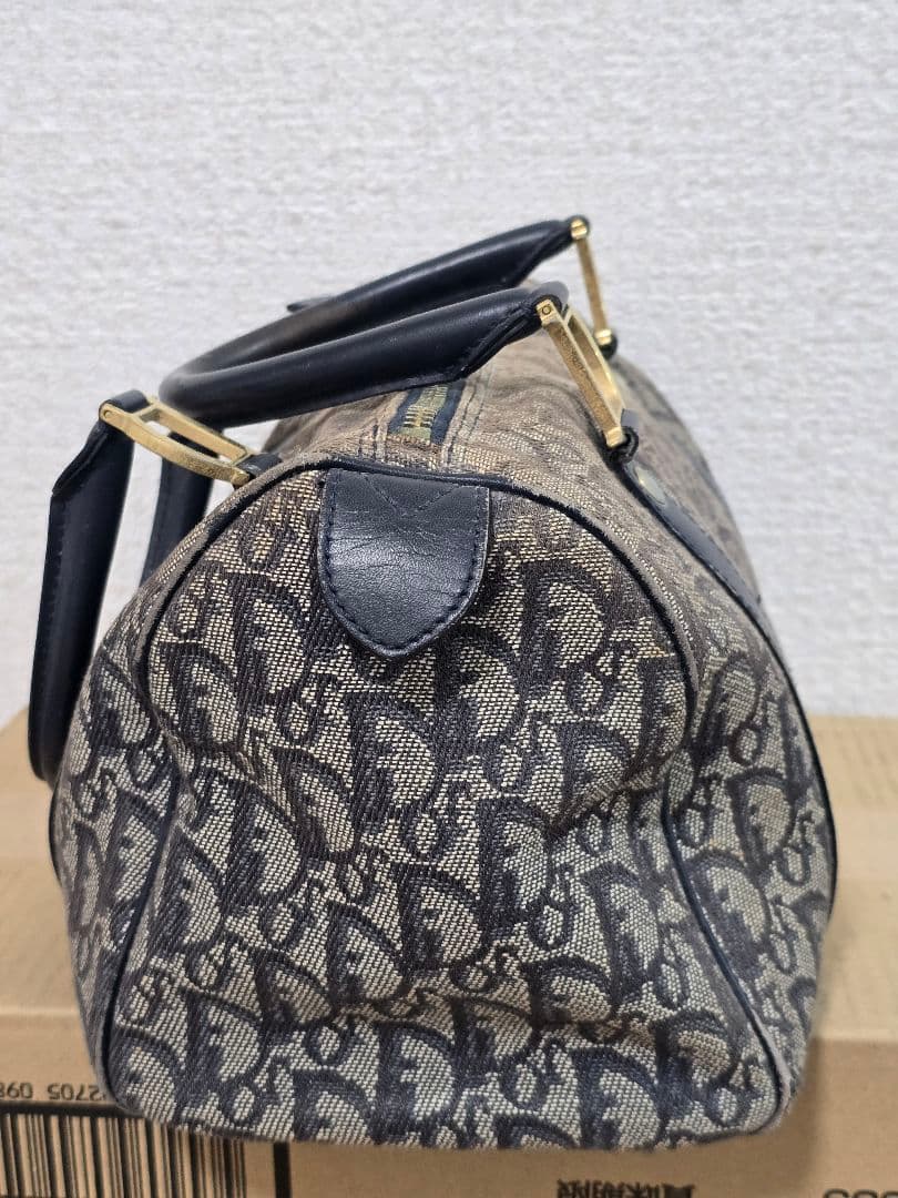 Christian Dior トロッター柄 ミニボストンバッグ