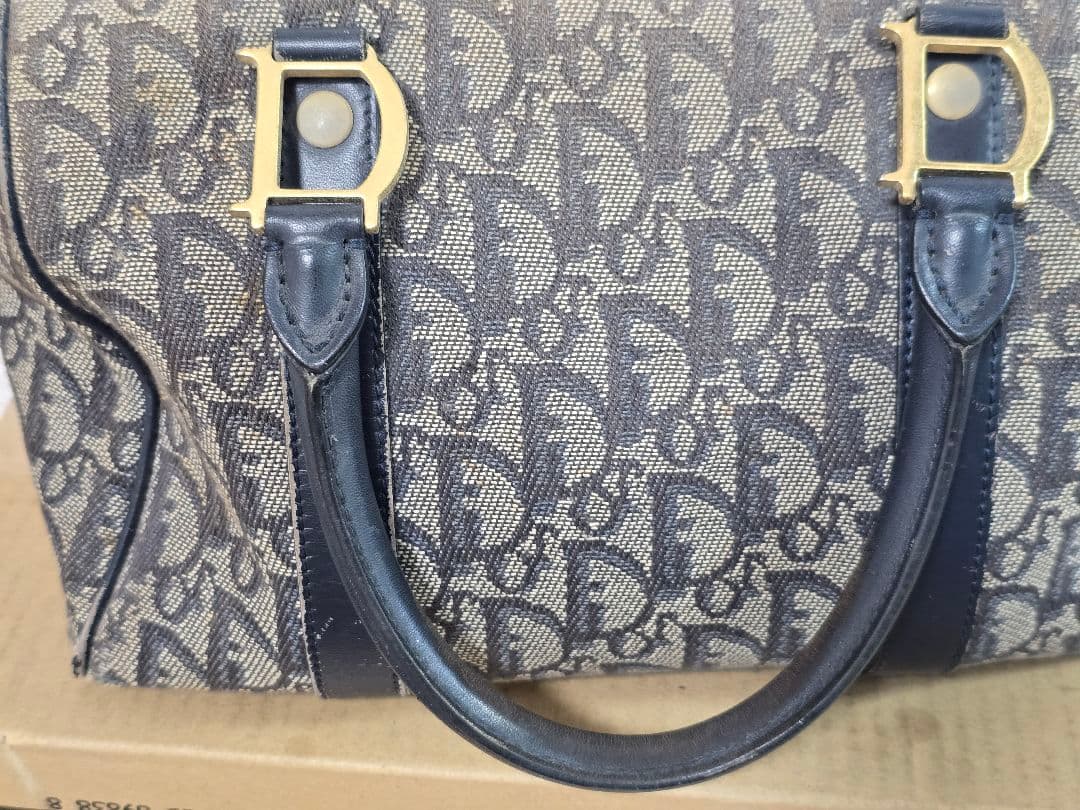 Christian Dior トロッター柄 ミニボストンバッグ
