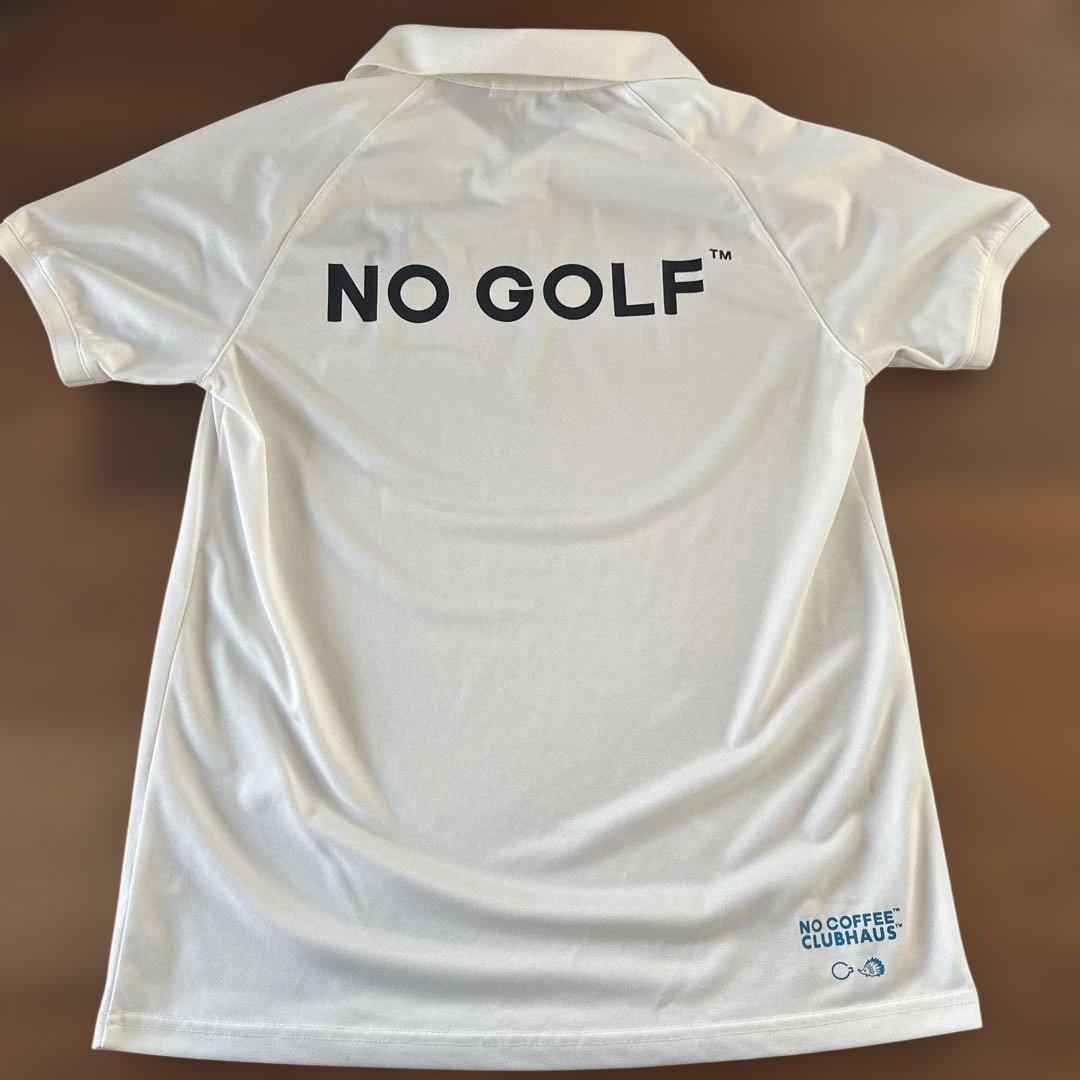 NO COFFEE NO GOLF ポロシャツ Mサイズ美品