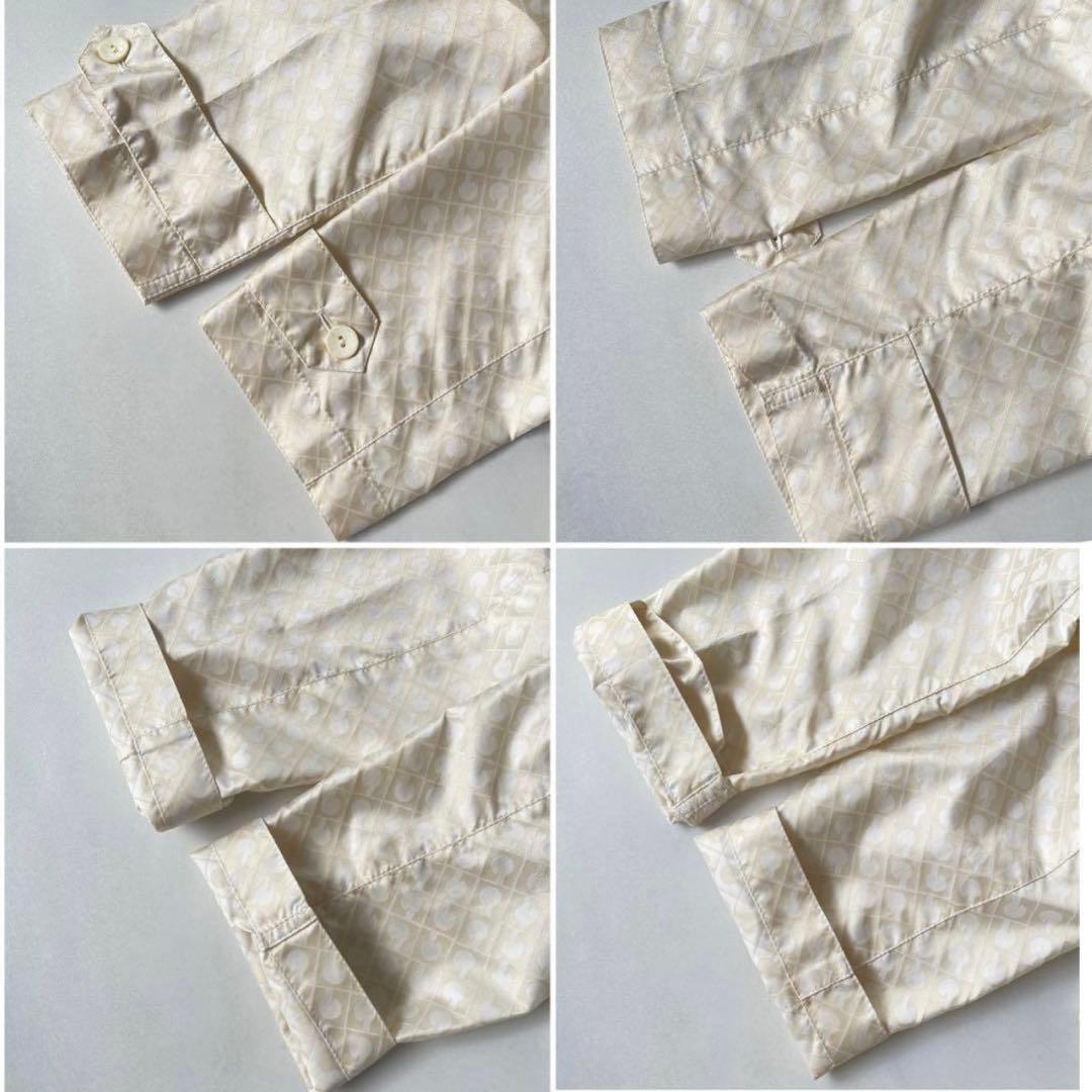 ゲラルディーニ トレンチコート ナイロン ベルト付 40 モノグラム 美品