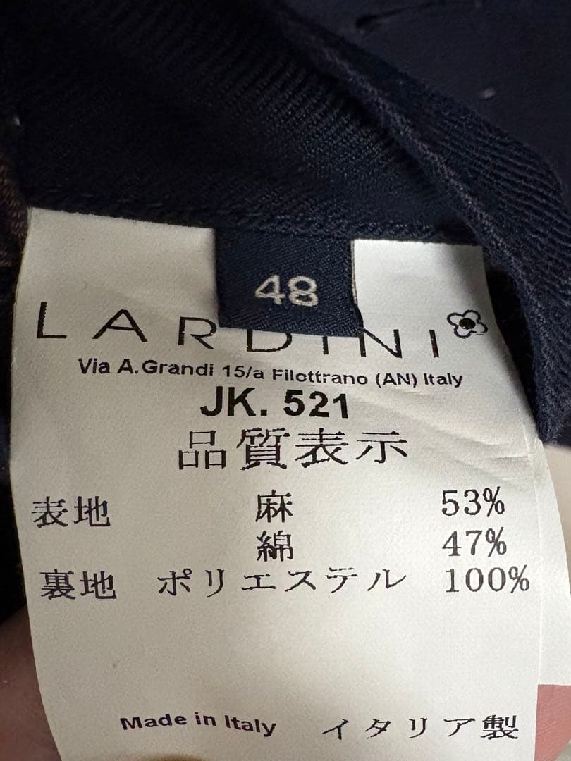たかなし様ラルディーニ 48 ダブル ジャケット ネイビー LARDINI