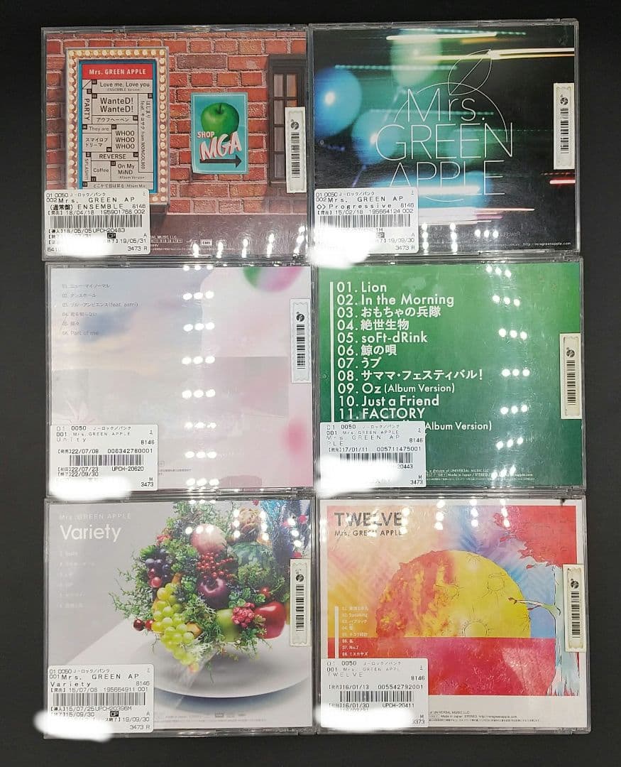 Mrs.GREEN APPLE CD6枚セット！