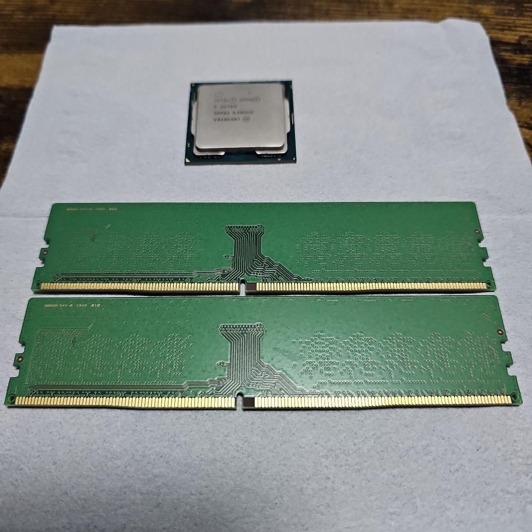 b*n様 intel XEON E-2278G+DDR4 8GBx2セット