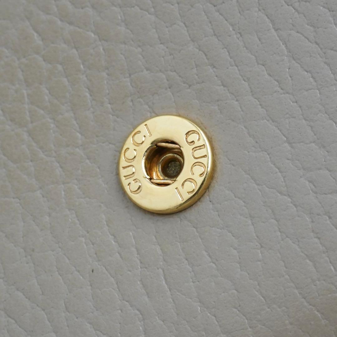 ✨未使用展示品・箱付き✨　GUCCI ミニ財布　マーモント　バイカラー　GGロゴ
