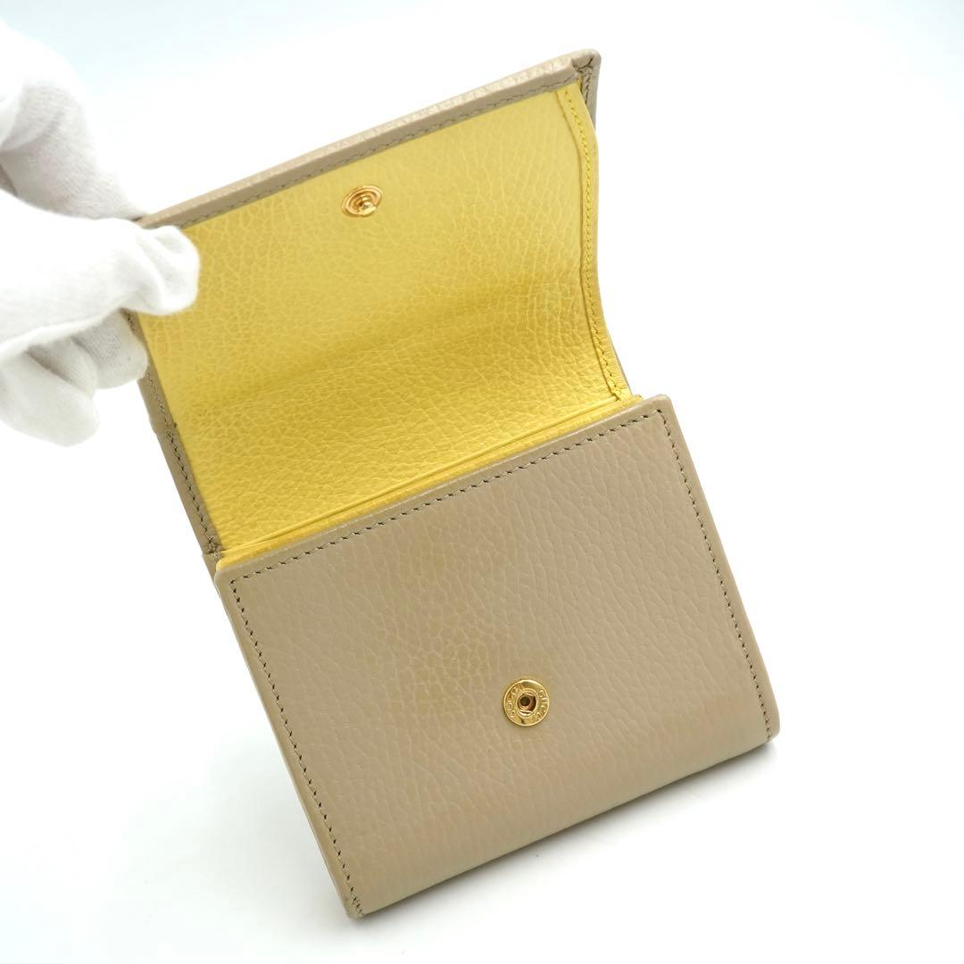 ✨未使用展示品・箱付き✨　GUCCI ミニ財布　マーモント　バイカラー　GGロゴ