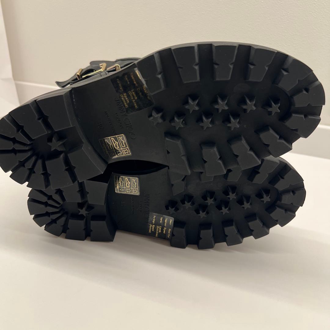 ジミーチュウ　JIMMY CHOO YOUTH II バイカーブーツ　36