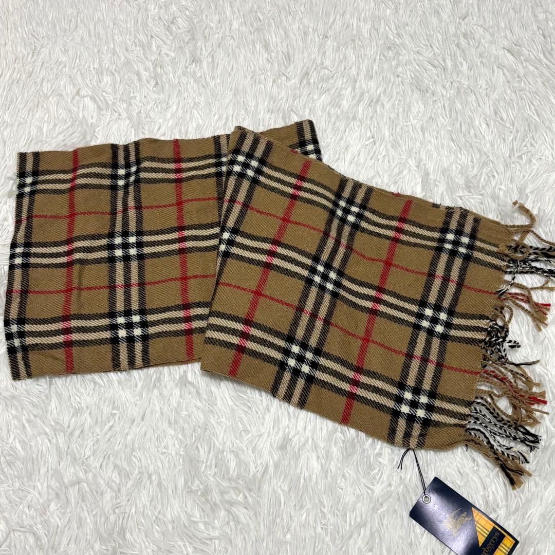 新品タグ付き★Burberrys バーバリー マフラー ノバチェック　キャメル