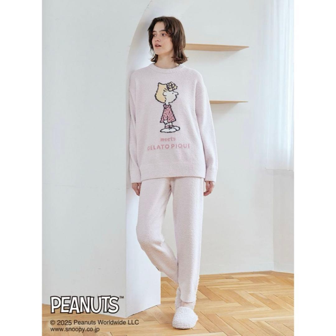 gelato pique ベビモコジャガードプルオーバー&ロングパンツセット