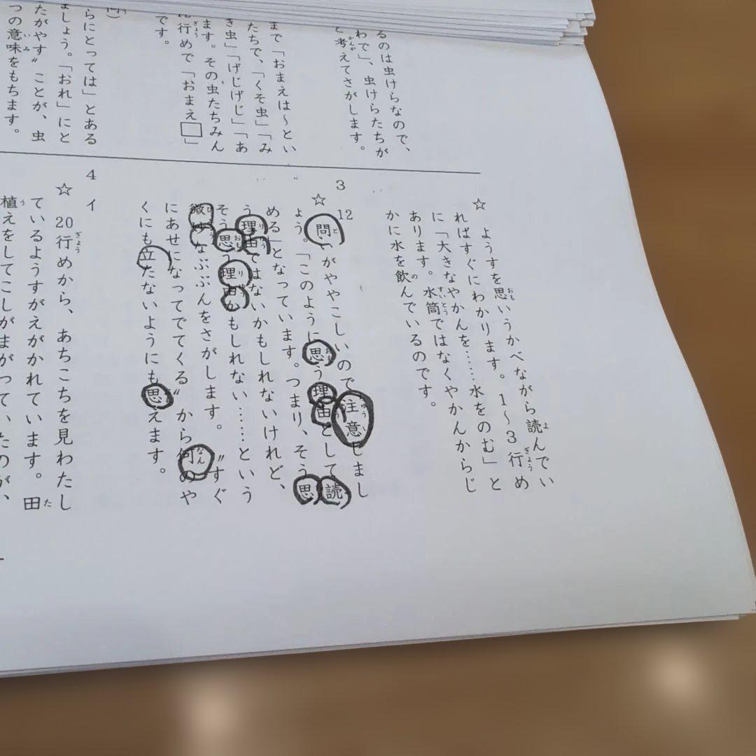 ⑲希学園　小2　最高レベル演習　テキスト　国語　1年分　灘