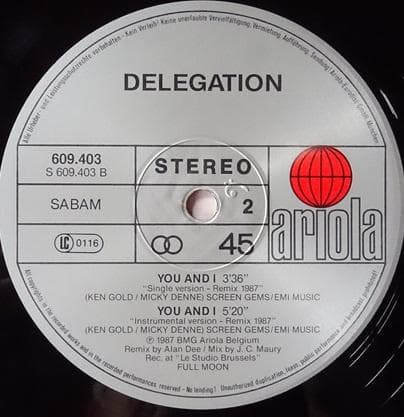 洋楽 DELDEGATION/HYOU AND I (MAXI SINGLE)