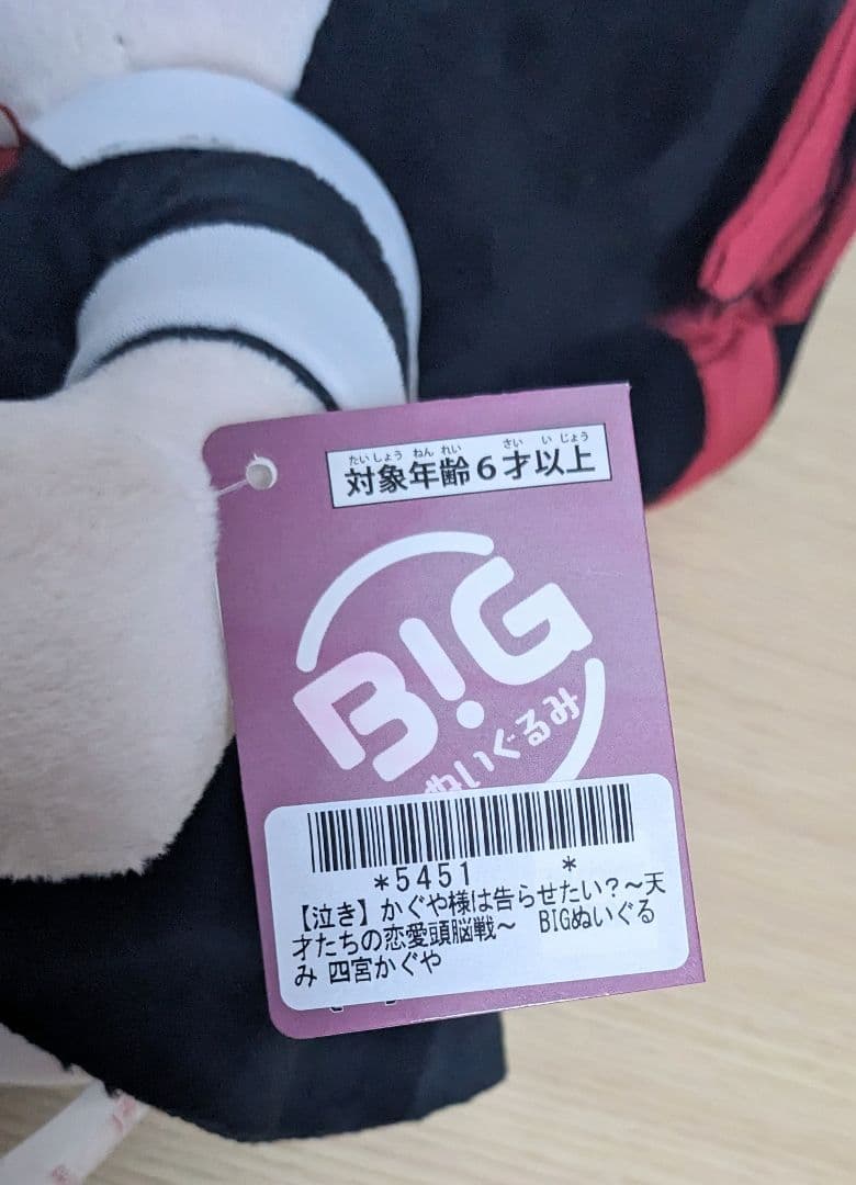 かぐや様は告らせたい？BIGぬいぐるみ　四宮かぐや　2種セット【新品未使用タグ付