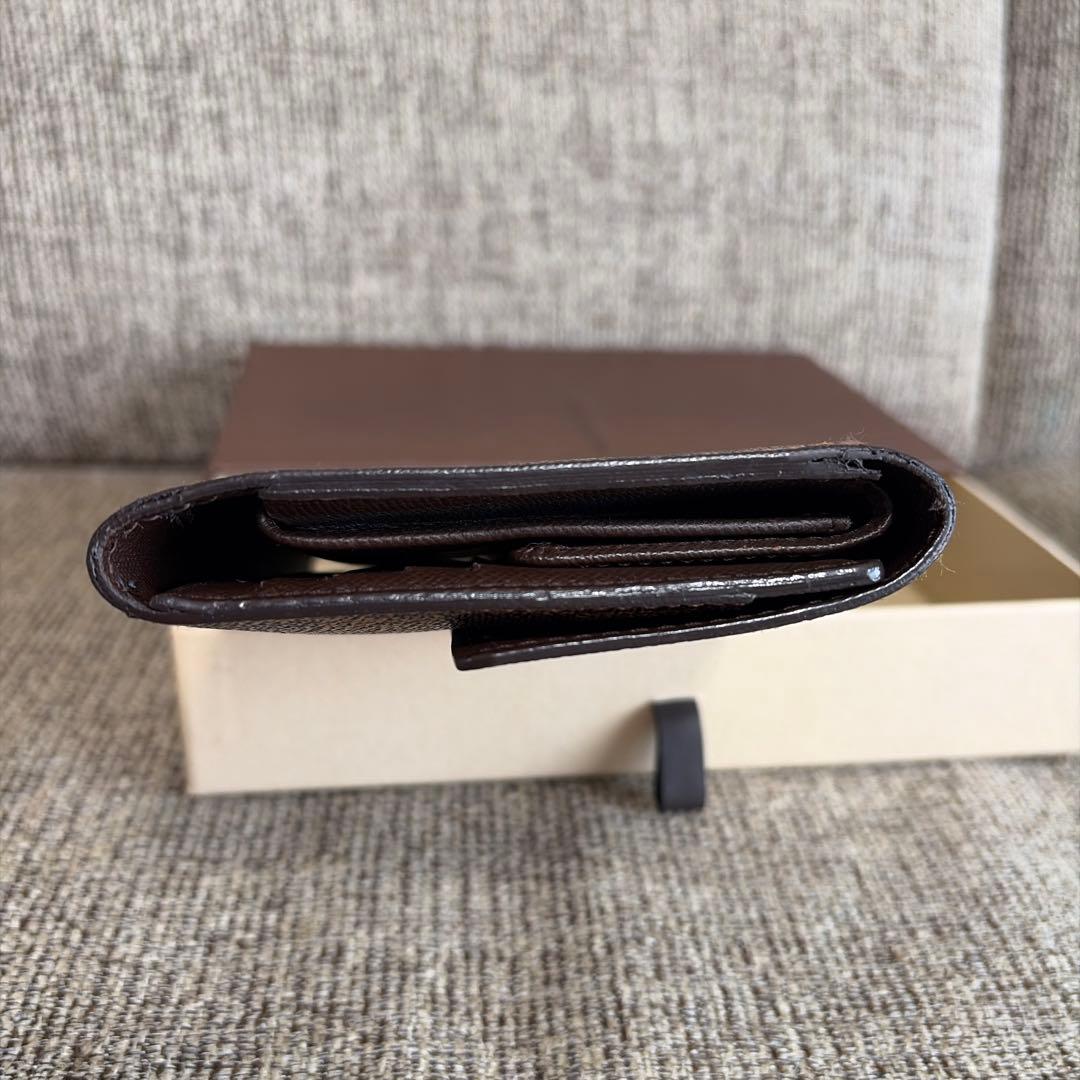 良品　ルイヴィトン　ダミエ　エベヌ　インターナショナル　三つ折り財布　折り財布