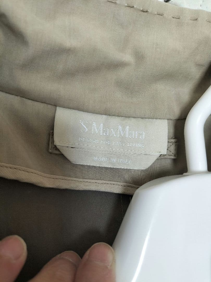 SMaxMara ベージュトレンチ ショートトレンチコート スプリングコート