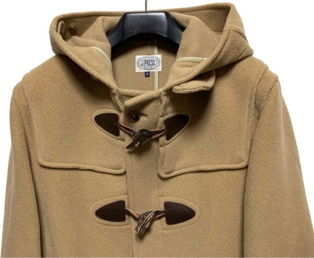 【美品】J.PRESSウールダッフルコートＬタン/ベージュ ジェイプレスアメトラ