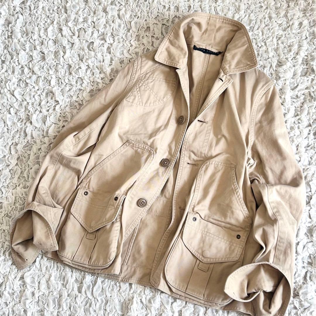 希少 美品 ラルフローレン ハンティングジャケット カバーオール　90's