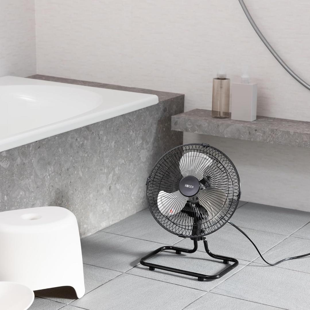 新品未使用 広電 業務用扇風機ミニ 25cm 据置き型 上下左右360°