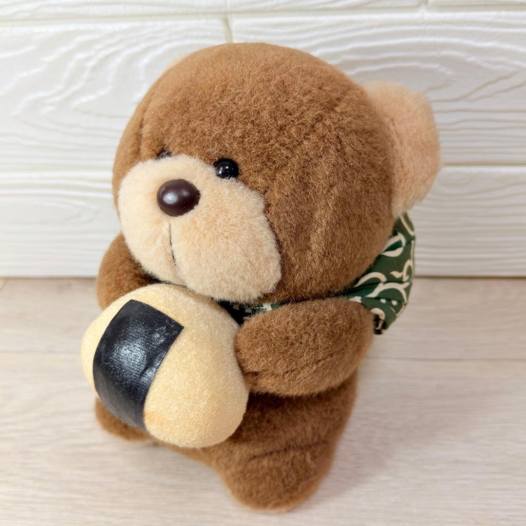 【希少】くま くまじろう おにぎり ハニートイズ　ぬいぐるみ　昭和レトロ クマ
