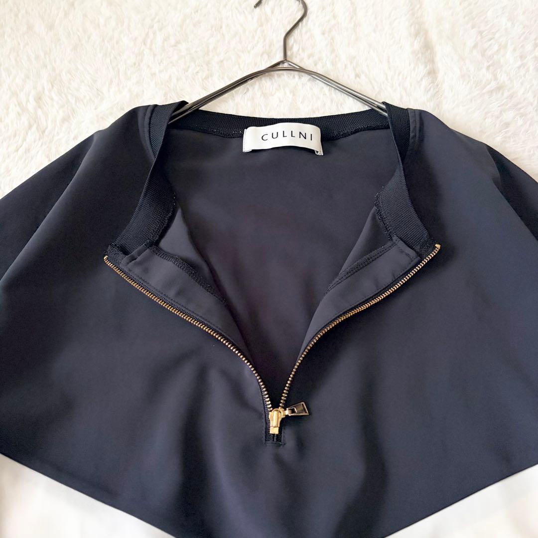 1479 美品✨ クルニ 24ss ハーフZIPバイカラー プルオーバー 2