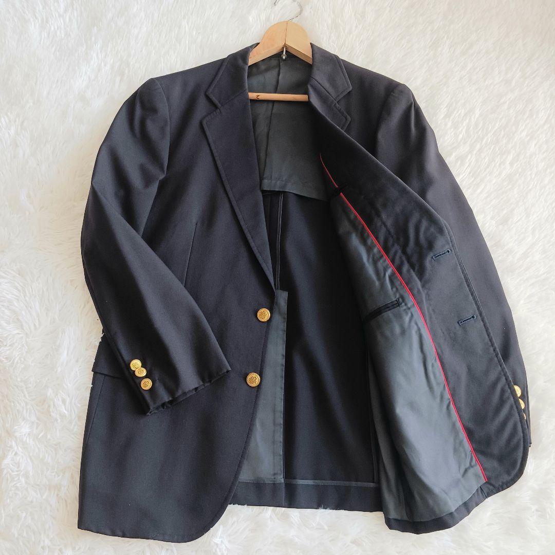 美品✨J.PRESS テーラード 紺ブレ 赤パイピング 金ボタン ネイビー L