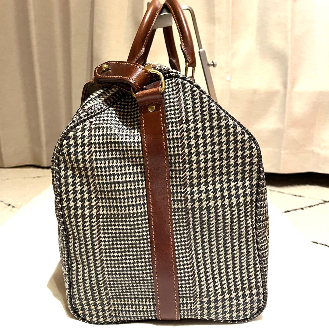 【美品】ポロラルフローレン　千鳥格子　ボストンバッグ　2way　大容量　希少