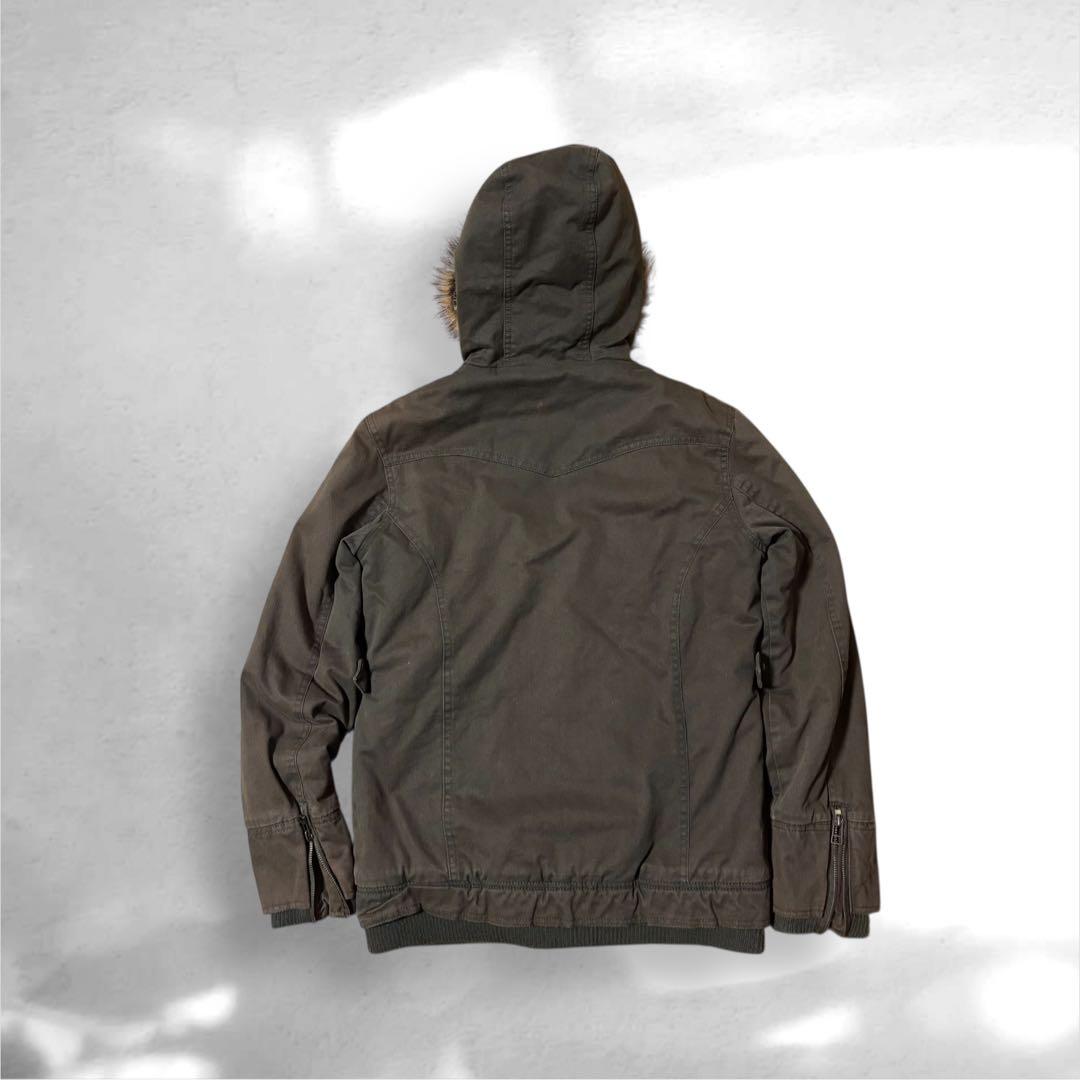 ジャケット・アウター archive fur grunge fireman coat fade