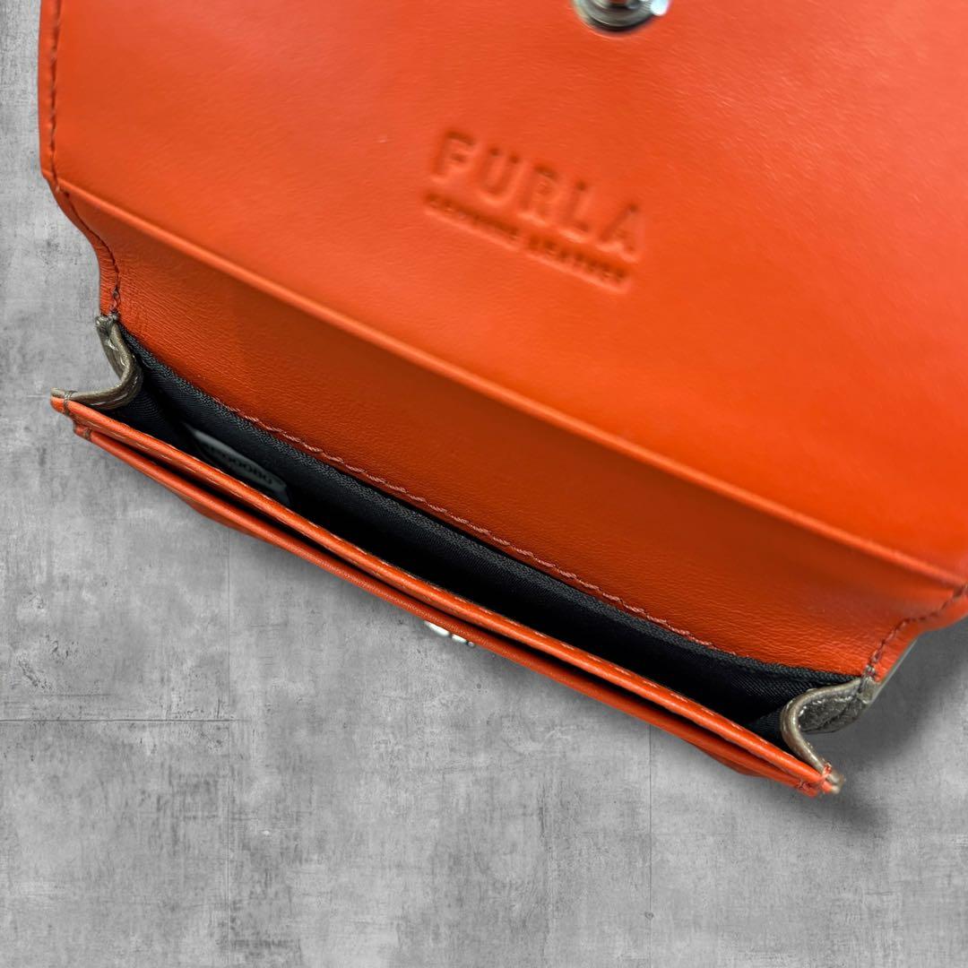 【新品・未使用品】FURLA フルラ 名刺入れ カードケース グレージュ 現行