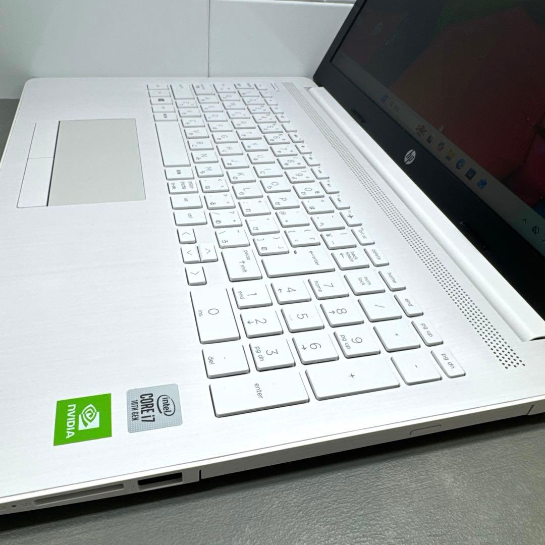 【極上品】HPピュアホワイト☘10世代i7☘NVMe256+1TBメモリ16
