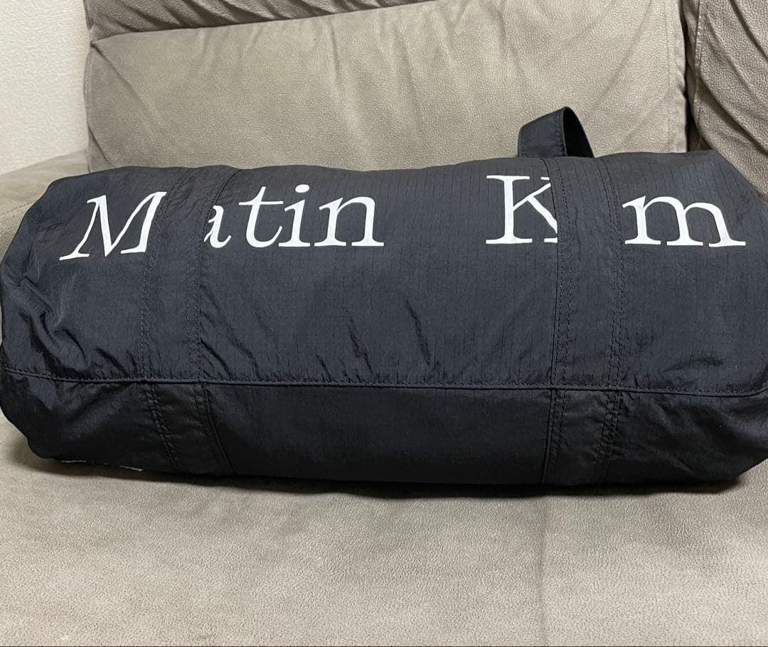 極美品 Matin Kim ロゴナイロン ボストンバッグ マーティンキム