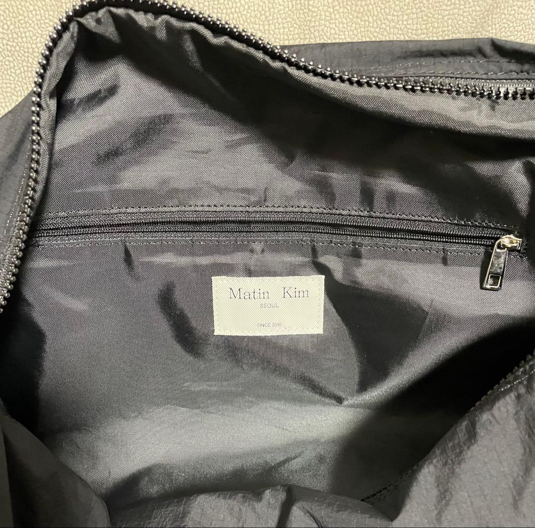 極美品 Matin Kim ロゴナイロン ボストンバッグ マーティンキム